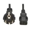 617cb19ae828c98750c059b4fcbe66cb Tripp Lite series PDU Power Cord, Schuko to C13 - 10A, 100-250V, H05VV-F, 2 m (6.6 ft.), Black