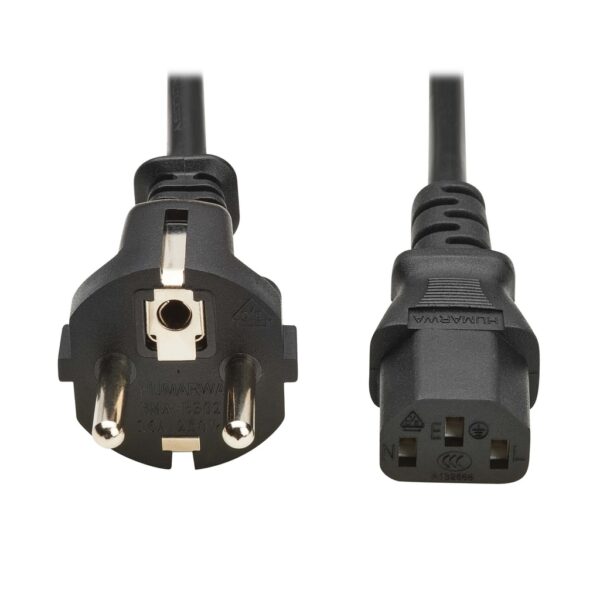 617cb19ae828c98750c059b4fcbe66cb Tripp Lite series PDU Power Cord, Schuko to C13 - 10A, 100-250V, H05VV-F, 2 m (6.6 ft.), Black