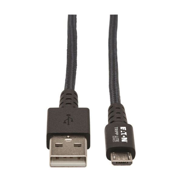619c4f7e1c2684576117a8d858bad1a8 Tripp Lite series Heavy-Duty USB 2.0 USB-A to Micro-B Cable - M/M, UHMWPE and Aramid Fibers, Gray, 3 ft. (0.91 m)