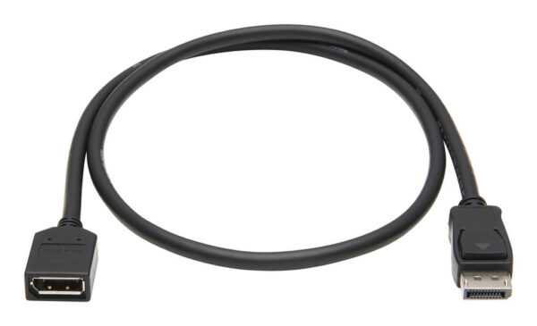Tripp Lite series DisplayPort Extension Cable with Latch, 4K @ 60 Hz, HDCP 2.2 (M/F), 3 ft. (0.91 m)