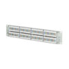 Tripp Lite series 48-Port Cat6 Patch Panel - 4PPoE Compliant, 110/Krone, 568A/B, RJ45 Ethernet, 2U Rack-Mount, White, TAA