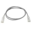 61cc64254bb7dd06f27e4bb2bdbcea71-1 Tripp Lite series Cat6 Gigabit Snagless Slim UTP Ethernet Cable (RJ45 M/M), PoE, Gray, 2 ft. (0.61 m)