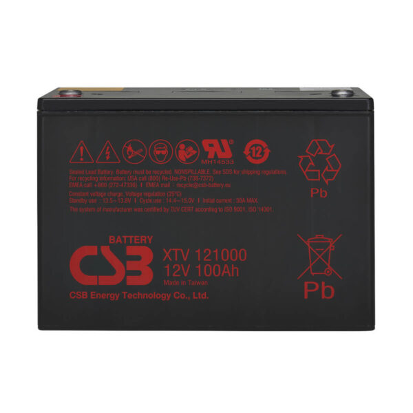 Tripp Lite series External 12V DC 100AH Battery Module for 120V AC Extreme Temperature Network UPS, TAA