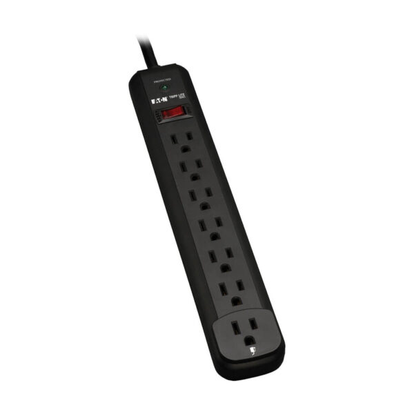 Tripp Lite TLP712B surge protector Black 7 AC outlet(s) 120 V 3,66 m