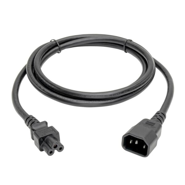 Tripp Lite series Laptop Power Adapter Cord, C14 to C5 Adapter - 7A/125V or 2.5A/250V, 18 AWG, 6 in., Black