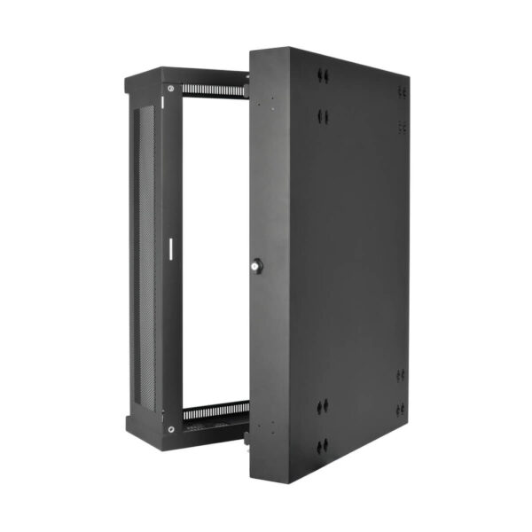 6256b33473e06ebbff6e406785f3d096 Tripp Lite series SmartRack 18U Low-Profile Patch-Depth Wall-Mount Half-Height Rack Enclosure, Clear Acrylic Window, Hinged Back