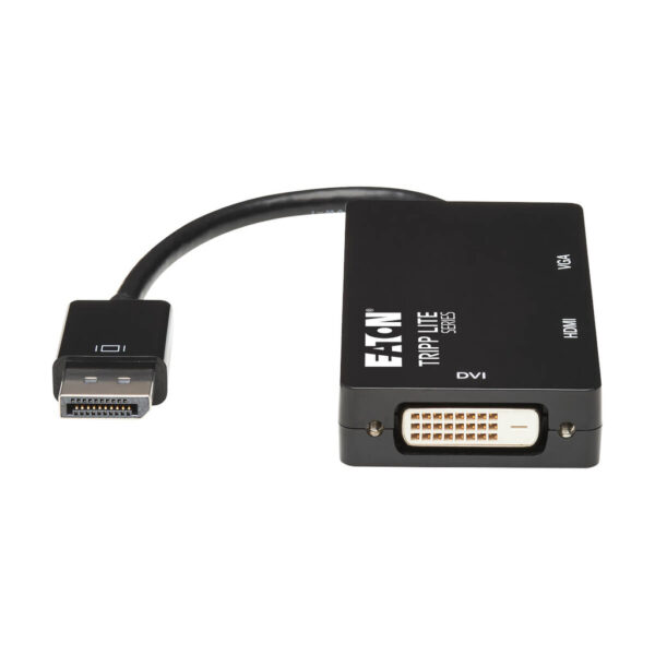 62672fea728dd0b848e107984c6768a1 Tripp Lite series DisplayPort to VGA/DVI/HDMI All-in-One Converter Adapter - 4K 60 Hz HDMI, DP 1.2