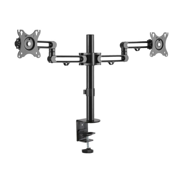 62756e446b279155e4b97e7ce42bc8d3 Tripp Lite series Dual-Monitor Flex-Arm Desktop Clamp for 13” to 27” Displays