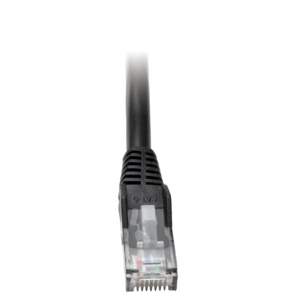 Tripp Lite series Cat6 Gigabit Snagless Molded (UTP) Ethernet Cable (RJ45 M/M), PoE, Black, 2 ft. (0.61 m)