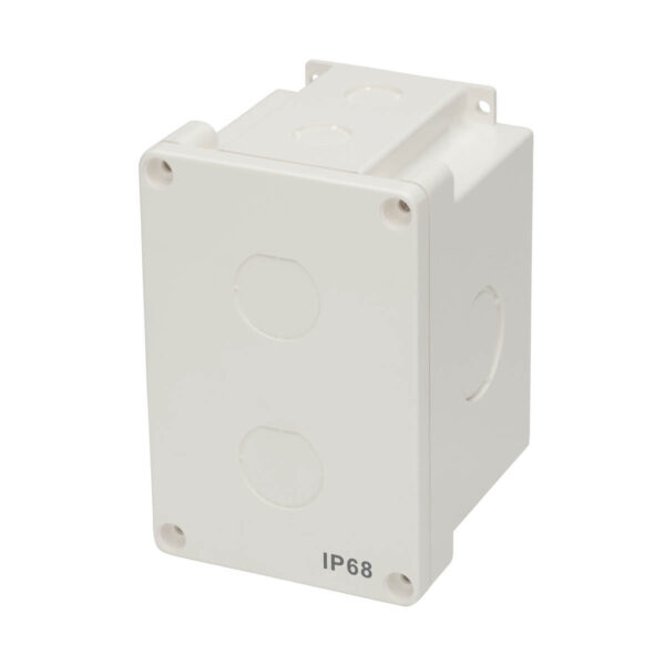 Tripp Lite series Waterproof Electrical Junction Box - Surface Mount, Industrial, Single Gang, IP68, TAA, 2 Cutouts