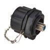 Tripp Lite series Rigid Industrial F-Type Adapter (M/F) - IP68, Black