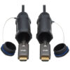 631ba8a34cf564568018dd655277c269-1 Tripp Lite series High-Speed Armored HDMI Fiber Active Optical Cable (AOC) with Hooded Connectors - 4K @ 60 Hz, HDR, IP68, M/M, Black, 50 m (164 ft.)