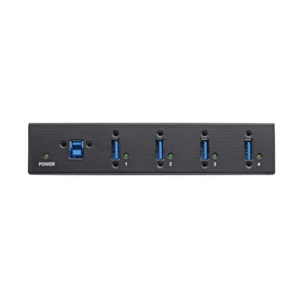 Tripp Lite series 4-Port Industrial-Grade USB 3.x (5Gbps) Hub - 20 kV ESD Immunity, Metal Housing, Mountable