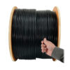 6349a5e086e932530c4bd6f97a6120d1 Tripp Lite series Cat6 Gigabit Solid Core Plenum-Rated UTP CMP PVC Bulk Ethernet Cable, Black, 1000 ft. (304.8 m), TAA