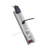Tripp Lite series Protect It! 8-Outlet Home Computer Surge Protector, 8 ft. (2.43 m) Cord, 1080 Joules, Space-Saving Plug