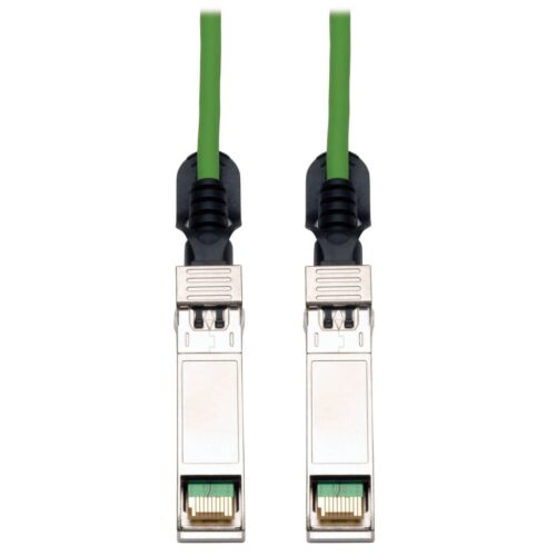 Tripp Lite series SFP+ 10Gbase-CU Passive Twinax Copper Cable, SFP-H10GB-CU1M Compatible, Green, 1M (3.28 ft.)