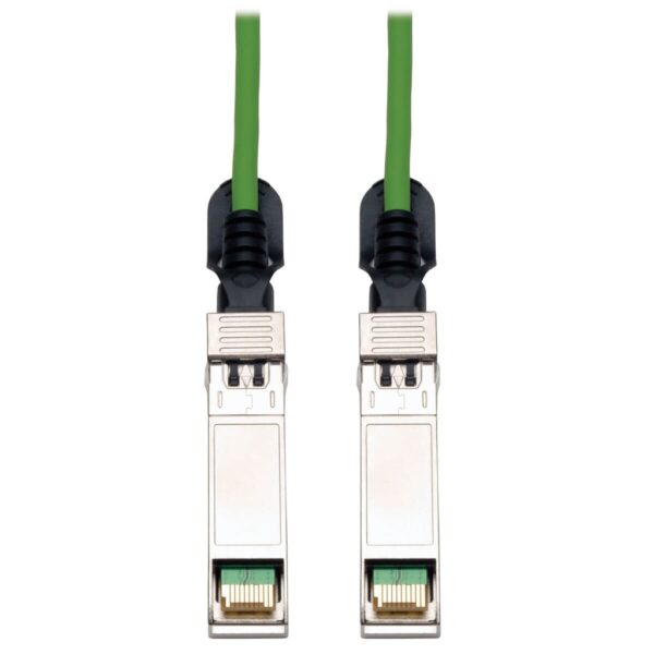 Tripp Lite series SFP+ 10Gbase-CU Passive Twinax Copper Cable, SFP-H10GB-CU3M Compatible, Green, 3M (9.84 ft.)