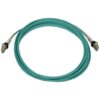 638a2c2964cc1a93bd747b08eedd2fc0 Tripp Lite series 400G Multimode 50/125 OM3 Switchable Fiber Optic Cable (Duplex LC-PC M/M), LSZH, Aqua, 5 m (16.4 ft.)