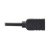 Tripp Lite series DisplayPort to HDMI Video Adapter Video Converter (M/F), HDCP, Black, 1 ft.