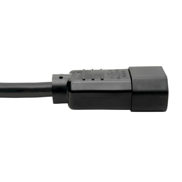 Tripp Lite series Power Cord C14 to C15 - Heavy-Duty, 15A, 250V, 14 AWG, 6 ft. (1.83 m), Black