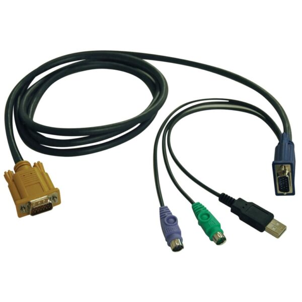 Tripp Lite series USB/PS2 Combo Cable for NetDirector KVM Switches B020-U08/U16 and KVM B022-U16, 6 ft. (1.83 m)