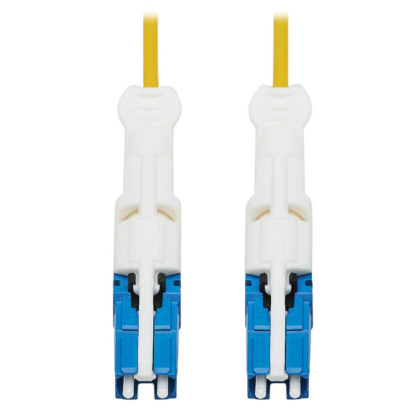 Tripp Lite series 400G Duplex Singlemode 9/125 OS2 Fiber Optic Cable (CS-UPC/CS-UPC), Round LSZH Jacket, Yellow, 3 m