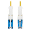 Tripp Lite series 400G Duplex Singlemode 9/125 OS2 Fiber Optic Cable (CS-UPC/CS-UPC), Round LSZH Jacket, Yellow, 1 m