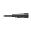 Tripp Lite series PDU Power Cord, C13 to C14 - 13A, 250V, 16 AWG, 3 ft. (0.91 m), Black