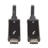 Tripp Lite series Thunderbolt 3 Active Cable (M/M) - 40 Gbps, 5A 100W Power Delivery, 4K/60 Hz, 1M (3.28 ft.), Black