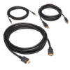 Tripp Lite series HDMI KVM Cable Kit - 4K HDMI, USB 2.0, 3.5 mm Audio (M/M), Black, 10 ft. (3.05 m)