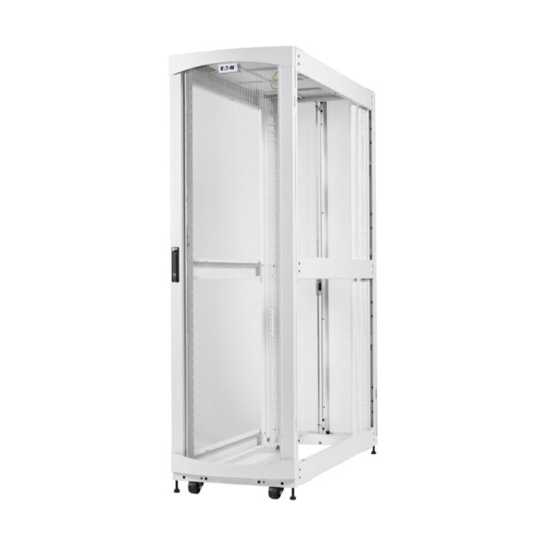 Eaton SmartRack 45U Extra-Deep Standard-Width Heavy-Duty Rack Enclosure Cabinet for AI Servers, White