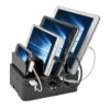 Tripp Lite series 7-Port USB Charging Station with Quick Charge 3.0, USB-C Port, Device Storage, 5V 4A (60W) USB Charge Output