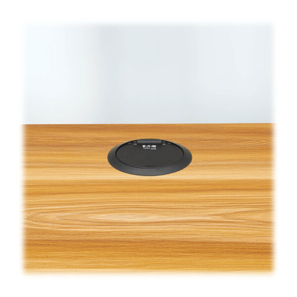647ced570481d64d35e29bf6a158c33b Tripp Lite series Protect It! In-Desktop Power Grommet - NEMA 5-15P, 2x USB-A Charging, Surge Protection, 10 ft. Cord, Antimicrobial, Black