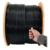 Tripp Lite series Cat6/Cat6e 600 MHz Solid-Core Direct-Burial Outdoor-Rated UTP Bulk Ethernet Cable - Black, 1,000 ft. (304.8 m)
