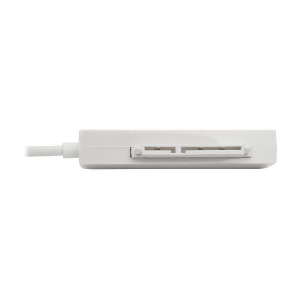 Tripp Lite series USB 3.1 Gen 1 (5 Gbps) USB-C to SATA III Adapter Cable with UASP, 2.5 in. SATA Hard Drives, Thunderbolt 3 Compatible, White