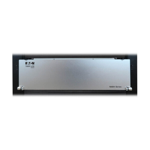 64cc413f2dca064fcb29352ef5f81b8d Tripp Lite series Preloaded Fiber Patch Panel, 2U - 32x (12F MTP/MPO-PC to 4x LC Duplex F/F) 8F Trunk Cables, OM4 Multimode, 3 m (9.8 ft.)