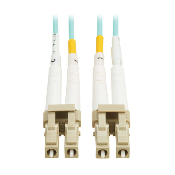 Tripp Lite series 10Gb/40Gb/100Gb Duplex Multimode 50/125 OM4 LSZH Fiber Patch Cable (LC/LC), Aqua, 5M (16.4 ft.), TAA