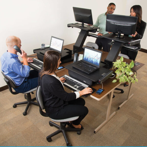 Tripp Lite series Height-Adjustable Sit-Stand Workstation, Clamp-On
