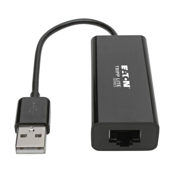 Tripp Lite series USB 2.0 Ethernet NIC Adapter - 10/100 Mbps, RJ45, Black