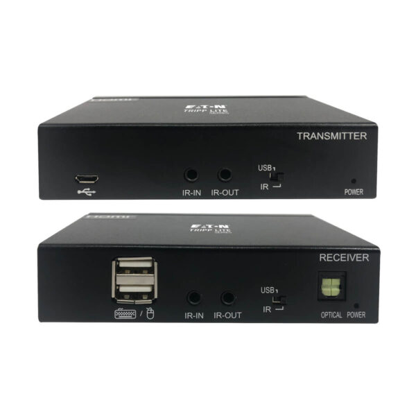 Tripp Lite series DisplayPort over Cat6 Extender Kit, KVM Support, USB, 4K, DP1.2a, PoC, HDCP 2.2, 230 ft. (70 m), TAA