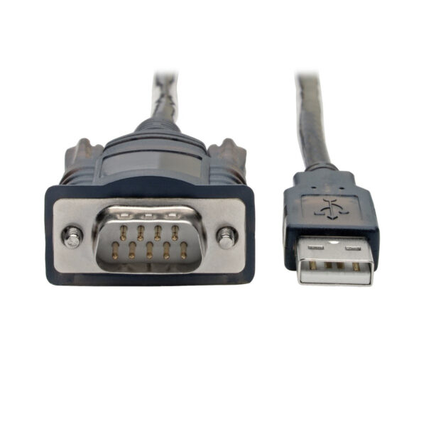 65b61a79577c6eca491a6339e93f9510 Tripp Lite series RS232 to USB Adapter Cable with COM Retention (USB-A to DB9 M/M), FTDI, 5 ft. (1.52 m)