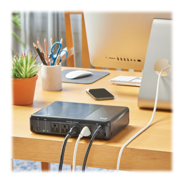 Tripp Lite series 600VA 300W 120V Standby UPS - 4 NEMA 5-15R Outlets (Surge + Battery Backup), 5-15P Plug, Desktop