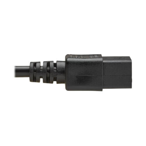 Tripp Lite series UK Computer Power Cord, BS 1363 to C19 - 13A, 250V, H05VV-F, 2.5 m (8.2 ft.), Black