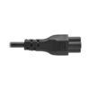Tripp Lite series Laptop Power Cord, Schuko to C5 - 2.5A, 250V, H05VV-F, 2 m (6.6 ft.), Black - P058-02M-EU