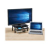 Tripp Lite series Monitor Riser for Desk, 15 x 9 in. - Height Adjustable, Storage Drawer, Metal, Black