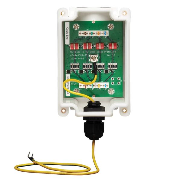 Tripp Lite series Outdoor In-Line PoE Surge Protector - IP68 Rated, 1 Gbps, Cat5e/6, IEC Compliant, 110 Punch Down, TAA
