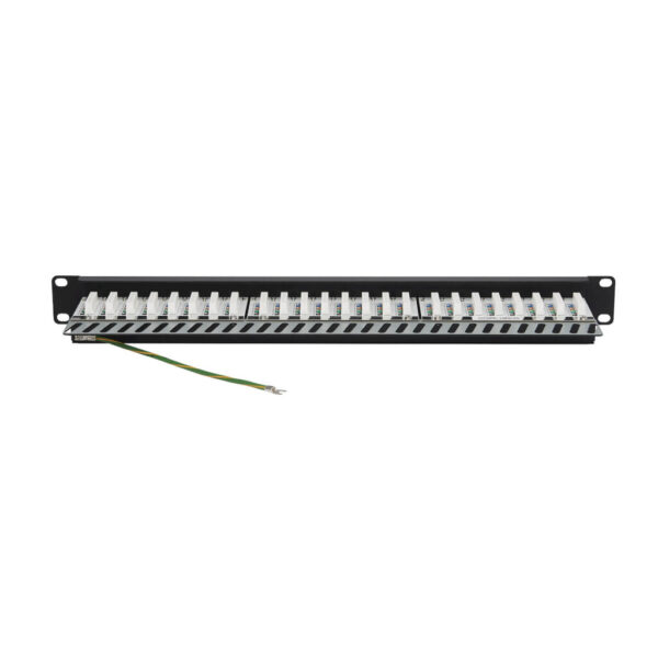 6699f1d8e9825279cf767513c9052903 Tripp Lite series Cat5e/Cat6 24-Port Patch Panel - Shielded, Krone IDC, 568B, RJ45 Ethernet, 1U, TAA