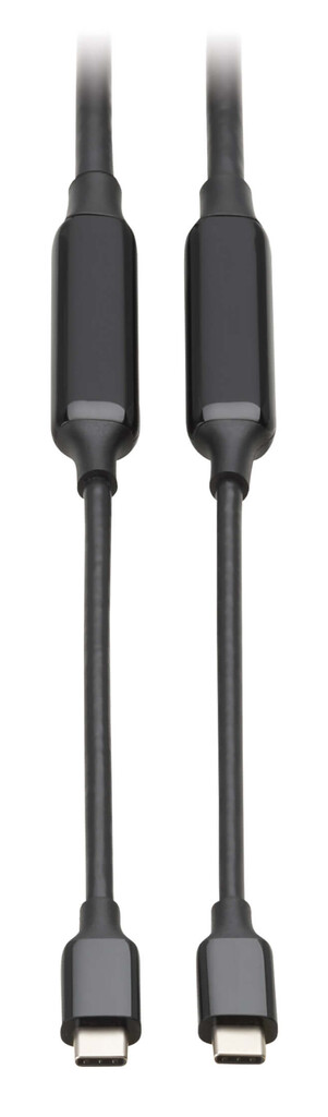 Tripp Lite series USB-C Full-Function Active Cable (M/M) with Repeater - USB 3.2 Gen 2 (10 Gbps), 8K 60 Hz, 60W PD Charging, 5 m (16.4 ft.), Black
