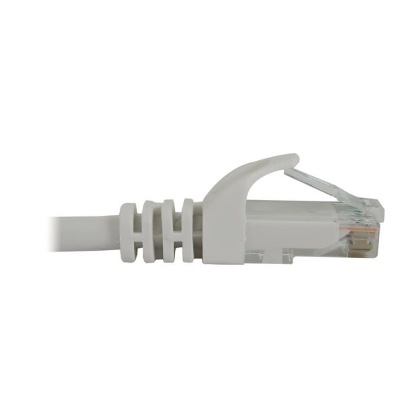 Tripp Lite series Cat6a 10G Snagless Molded UTP Ethernet Cable (RJ45 M/M), PoE, White, 2 ft. (0.6 m)