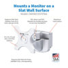66fb98c8a8664e9945407842e1543ea3 Tripp Lite series Monitor Mount for Slat Wall System, 13" to 32" Displays, TAA